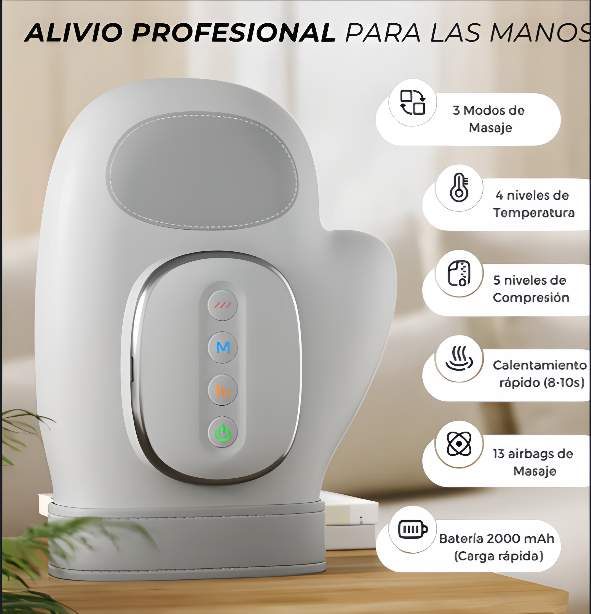 Guante Masajeador Terapéutico-Alivio inmediato