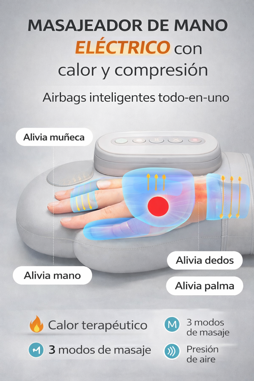 Guante Masajeador Terapéutico-Alivio inmediato